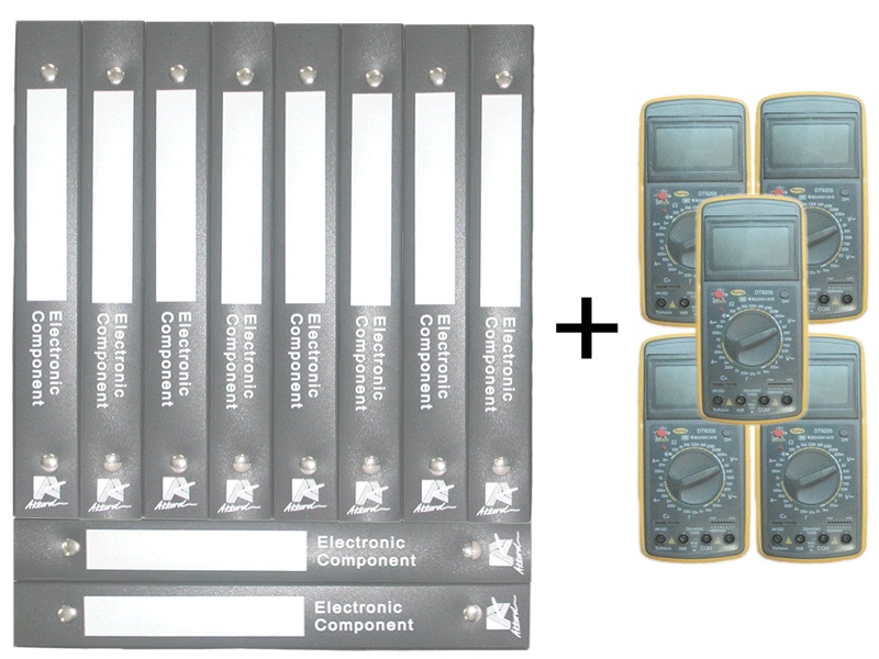 Electronic Component Book 10PCS SET (テスタ5台付き)