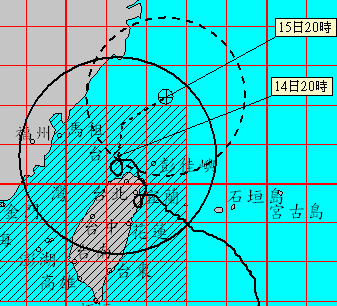 画像: 秋の台風