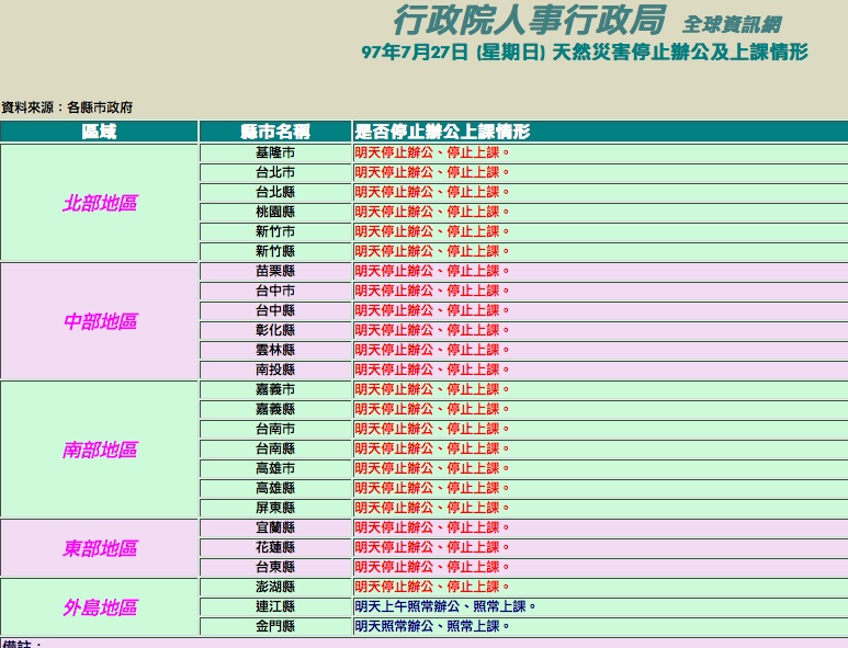 画像: 台湾に台風直撃