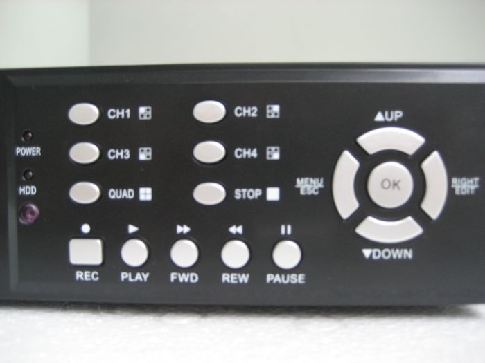 画像: 4CH DVR SATA メインユニット (w/o HDD)、Mini Camera x 4個付きセット